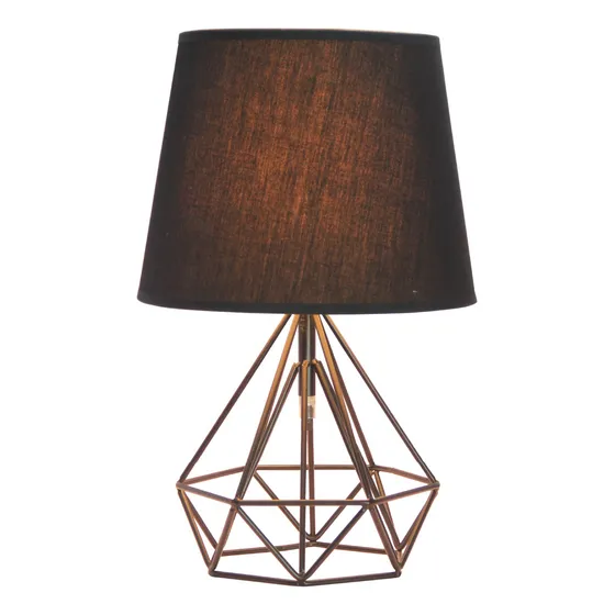 Lampara De Mesa Moderno Ecuador Mod. 3lmtp382 Negro Negro