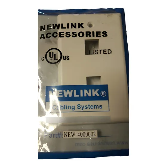 Tapa Face Plate De 1 Hueco Y De 2 Huecos Rj-45 Para Cupler