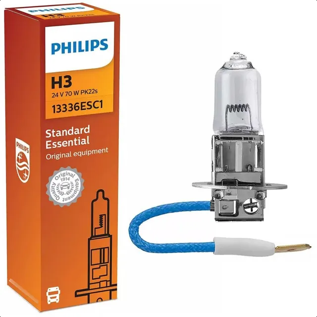 Kit 10 Lâmpadas Farol H3 24v 70w Original Philips Caminhão