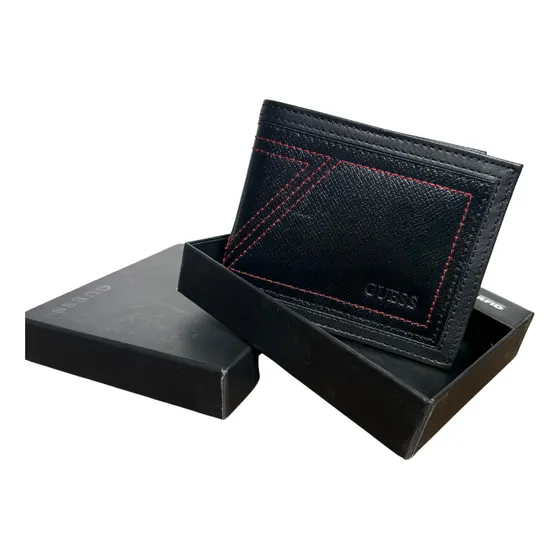Cartera De Caballero Negro Guess
