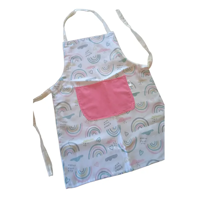 Delantal Cocina Niños Y Niñas Ajustable Ideal Todas Edades 