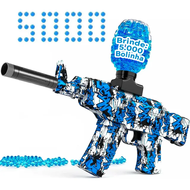 Arminha Ak47 Bolinhas De Gel Elétrica Arma Automática Orbeez
