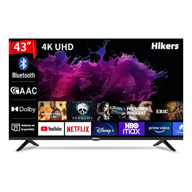Televisor Inteligente Hikers Tizen Dled 43 Pulgadas 4k Uhd