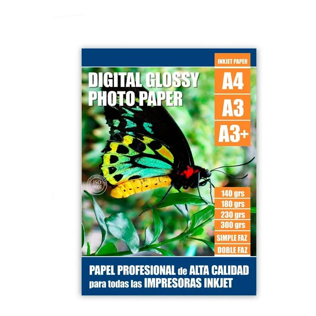 Papel Foto A4 Adhesivo - 120grs Glossy - 20 Hojas - Sparc