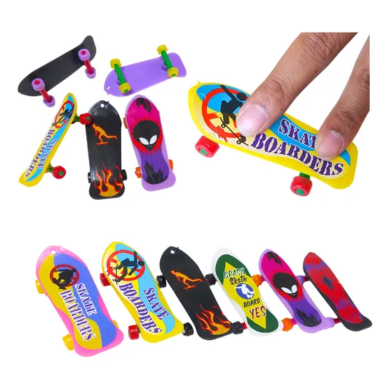 Atacado 20 Mini Skate De Dedo Lembrancinha Sacolinha 