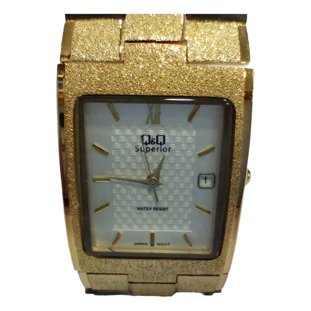 Reloj Q&q Superior Todo En Acero 