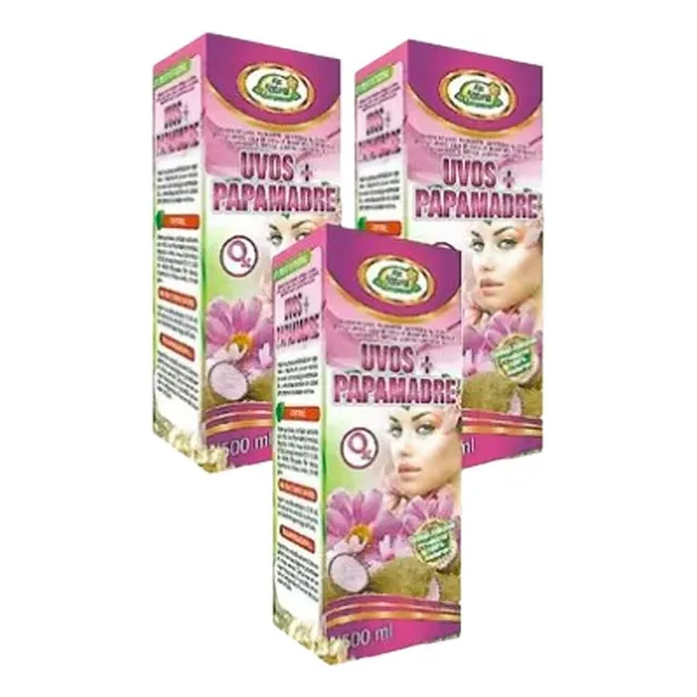Pack 3 Ubos + Papamadre Mas Natural 500ml (enf. Femeninas)