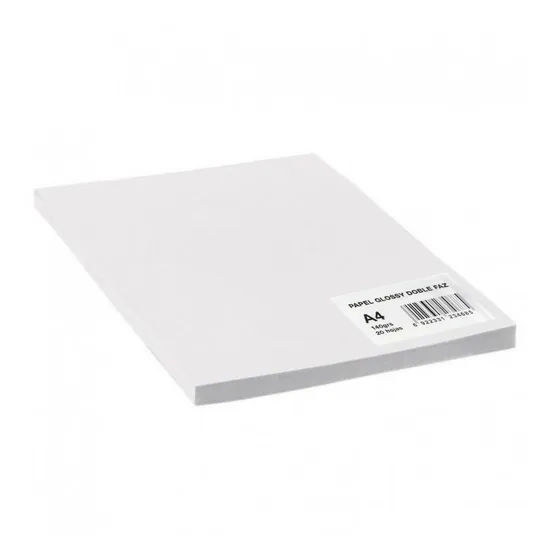 Papel Volantes Afiches Brillo Doble Faz A4 140grs