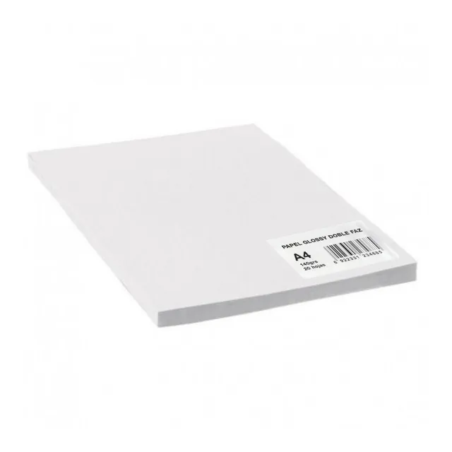 Papel Volantes Afiches Brillo Doble Faz A4 140grs 60 Hojas