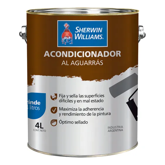 Pinturas Sherwin Williams Acondicionador Al Aguarras 1 Lt Acabado Mate Color Incoloro