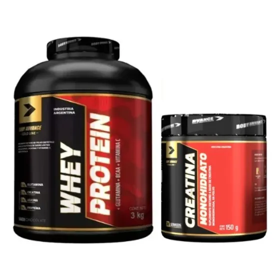Combo Proteína Whey Protein 3kg + Creatina 150g Body Advance