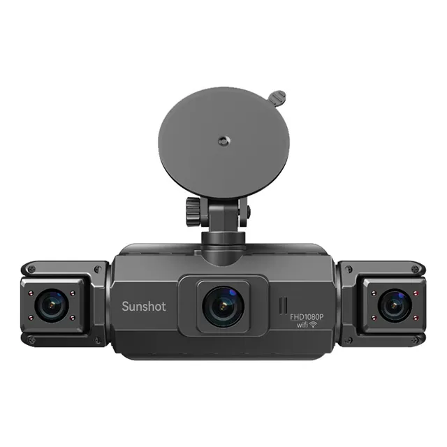 Sunshot 1080p cámara para auto dash cam 4 cámara wifi + 64gb se puede combinar con el módulo gps