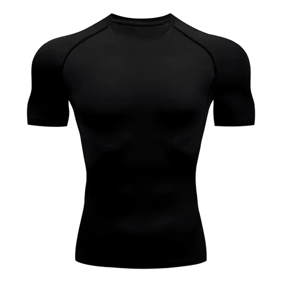 Camiseta Polera Compresión Elasticada Manga Corta Deportes