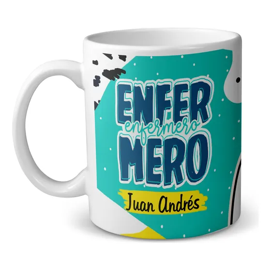 Tazón Enfermera Dia Del Enfermero Flork Personalizado Blanco Enfermera