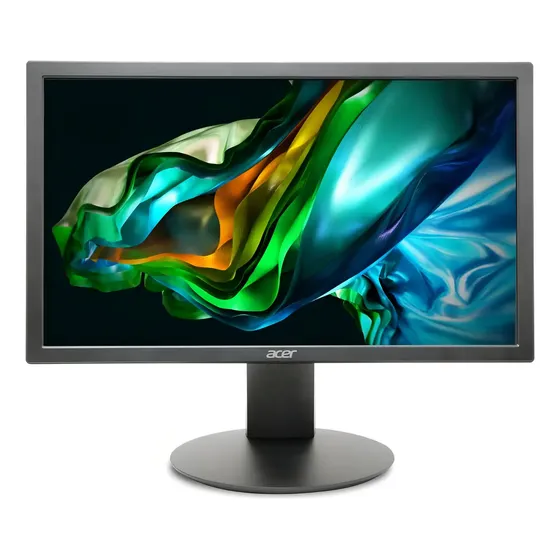 Monitor Acer 19,5" LED HD E200Q Bi VGA HDMI 75Hz 6ms Bivolt Preto