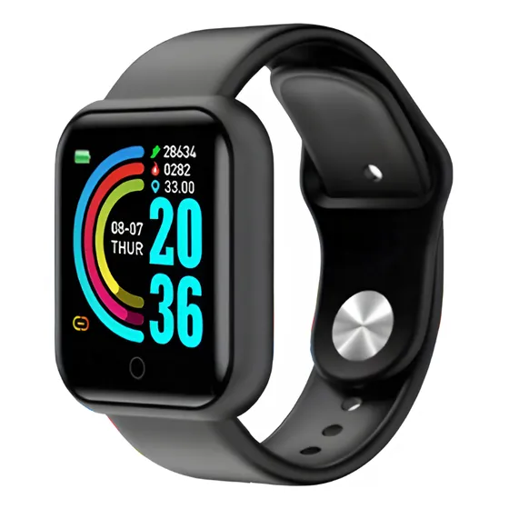 Smartwatch Feminino Masculino D20 Relógio E Monitor De Saúde