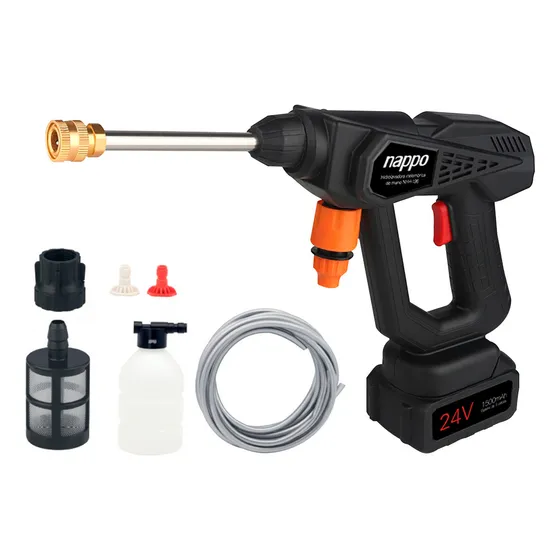 Hidrolavadora Nappo Inalámbrica De Mano 300w Batería 24v