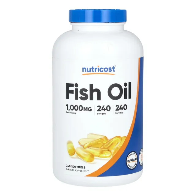 Nutricost Omega-3 Aceite De Pescado Softgel 120 Cápsulas