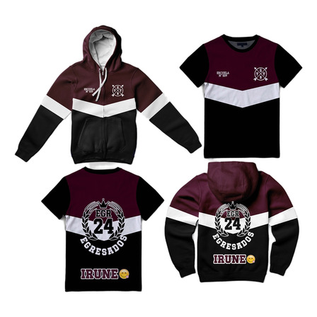 Campera - Remera Egresados Primaria Secundaria Combo 13 Campera - Remera Egresados Primaria Secundaria Combo 13