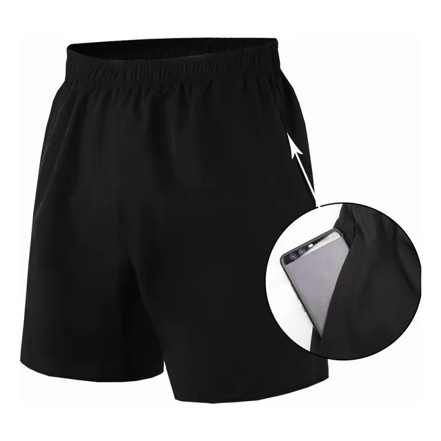 Short Cómodo Suelto Con Bolsas Ejercicio Correr Gym Hombre