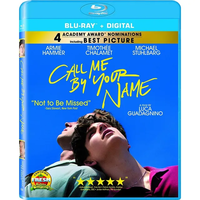 Blu Ray Call Me By Your Name Original Oscar