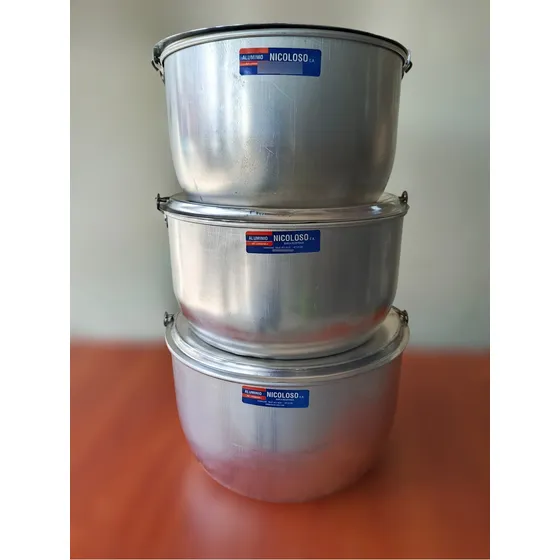 Juego De 3 Ollas Campesina Nicoloso - (28/30/33 Cm)