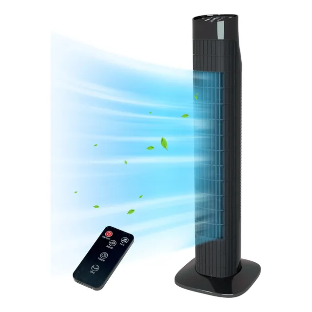 Ventilador De Torre Uthfy Para Dormitorio, Oscilante, 3 Velo