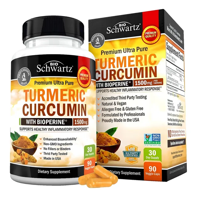 Bioschwartz Curcumina De Cúrcuma Con Bioperina 90 Caps Sabor Sin Sabor
