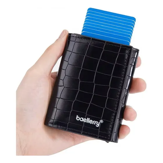 Billetera Baellerry Hombre Protección Rfid Tarjetero Billete