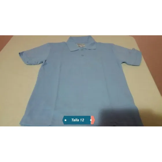 Chemise Escolar Color Azul  Nuevas