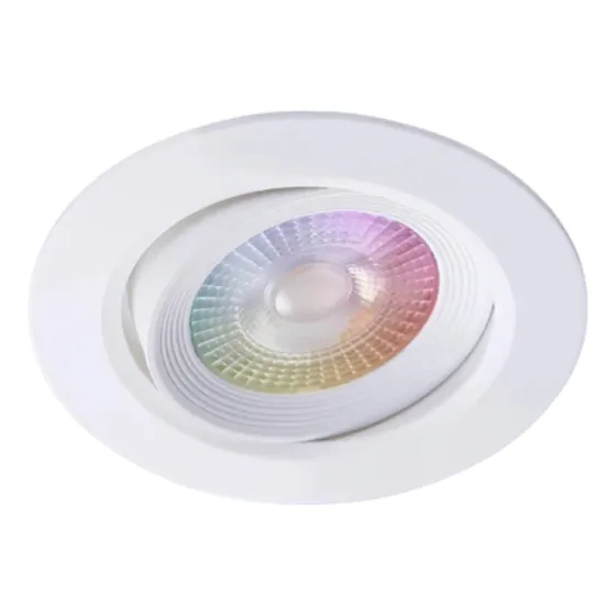 Plafon Downlight Led Inteligente Wifi 5w 350lm Rgbw Ø95mm