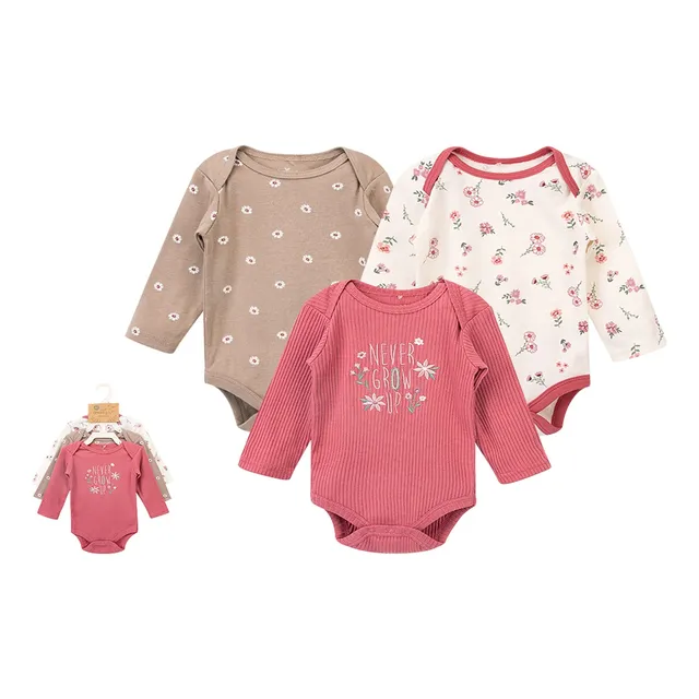 Set De Bodies Mamelucos Para Bebe Niño Niña 3und Algodón Org