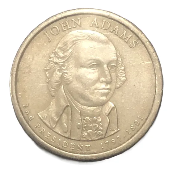 Estados Unidos: Moneda De 1 Dólar John Adams, Año 2007