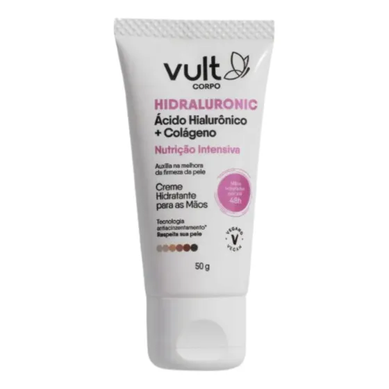 Hidratante P/ Mãos Vult Hidraluronic Nutrição Intensiva 50g