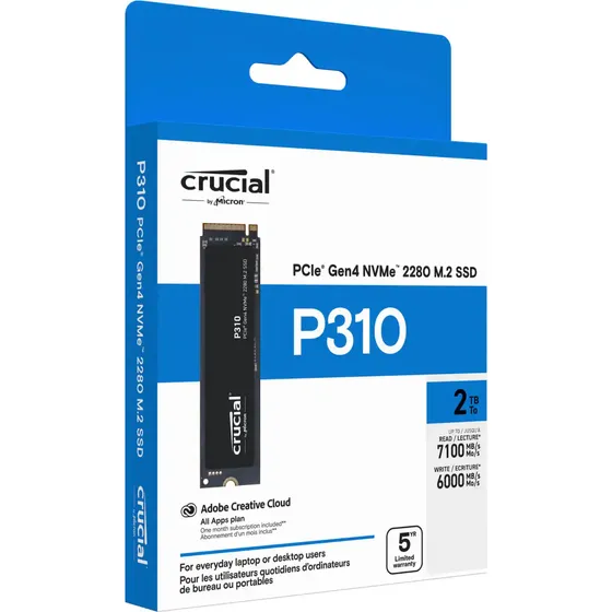 Crucial P310 2tb Internal Ssd Pcie Gen 4 X4 Nvme M.2