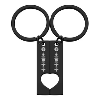 Juego De 2 Llaveros Con Código De Spotify Personalizados Esc Juego De 2 Llaveros Con Código De Spotify Personalizados Esc