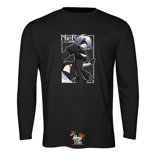 Polera Manga Larga, Nier Automata, 2b, Anime