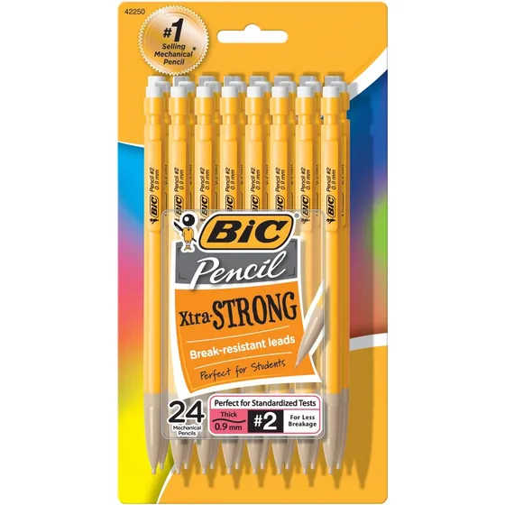 Bic Lapiz Xtra Strong (barril Amarillos) Punta Gruesa (0.035