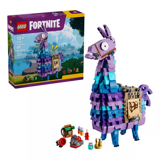 LEGO® Fortnite® Llama de suministros 77071; figura para jugar y exhibir basada en el videojuego para gamers a partir de 12 años
