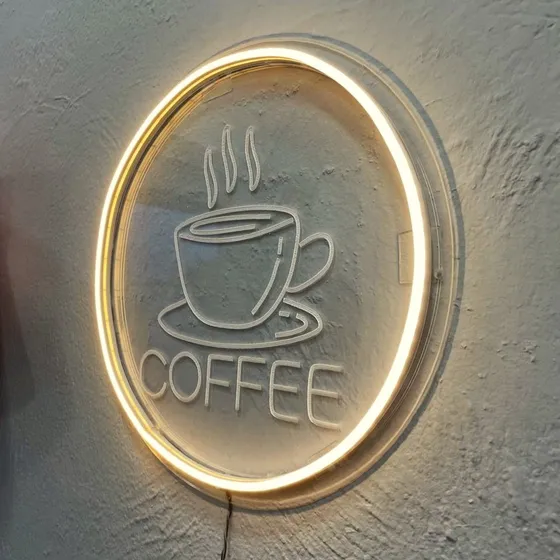 Coffee - Luminaria Para Cantinho Do Café Decoração Led 30cm