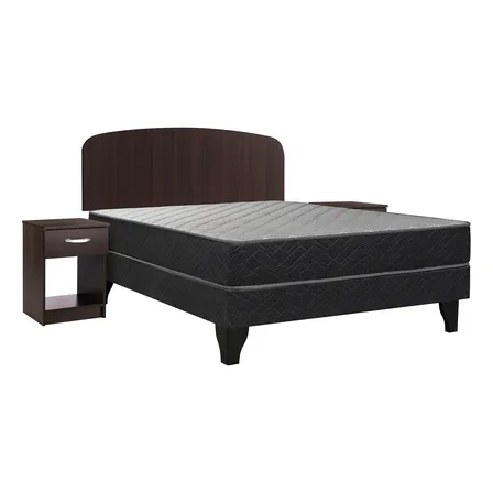 Cama 2 Plazas Apolo Black Celta + Set Asturias