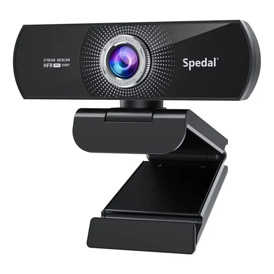 Câmera web Spedal MF934H Full HD 60FPS cor preto