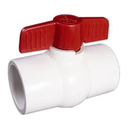 Llave De Paso O Valvula De Bola 1/2 Pulgada  Pvc Para Pegar