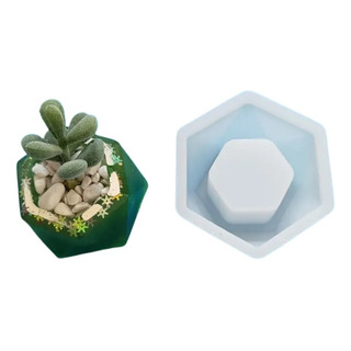 Molde Silicon Para Maceta Hexagono 9x8 Cm Molde Silicon Para Maceta Hexagono 9x8 Cm