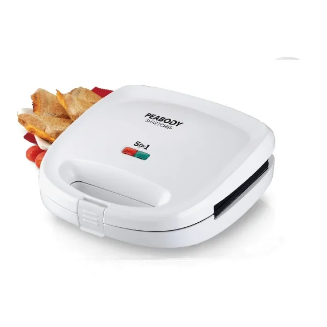 Sandwichera eléctrica Peabody PE-SW6141 color blanco