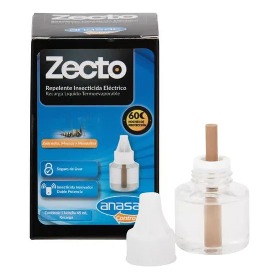 Recarga Liquida Para Difusor Zecto Insecticida Mosquitos