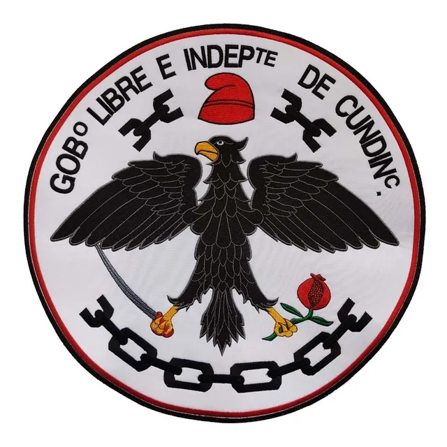 Parche Bordado Escudo De Cundinamarca Grande Para Bandera