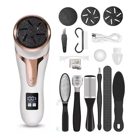 Removedor Quita Saca Callos Inalámbrico Recargable via USB , Exfoliador de Pies para manicura y pedicura , 220V