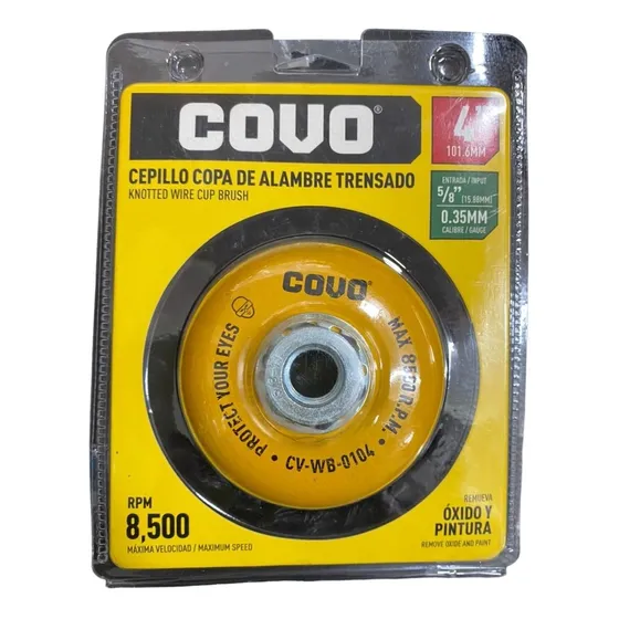 Cepillo Copa Trenzado 4x5/8 Covo Cod: 2510115