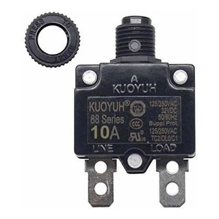 Breaker Interruptor Protector Térmico De Boton Reset 10 Amp Breaker Interruptor Protector Térmico De Boton Reset 10 Amp